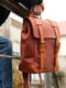 Шкіряний рюкзак "Hankle H1" кон’ячного кольору | 6797700 | фото 4