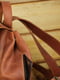 Шкіряний рюкзак "Hankle H1" кон’ячного кольору | 6797701 | фото 3