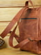 Шкіряний рюкзак "Hankle H1" кон’ячного кольору | 6797701 | фото 5