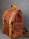 Шкіряний рюкзак "Hankle H1" бурштинового кольору | 6797704 | фото 3
