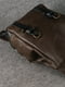 Шкіряний рюкзак "Hankle H1" шоколадного кольору | 6797712 | фото 2
