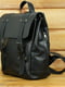 Шкіряний рюкзак "Hankle H1" чорний | 6797716 | фото 2