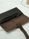 Шкіряний темно-сірий гаманець-клатч із закруткою | 6797761 | фото 2