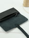 Кожаный черный кошелек-клатч с закруткой | 6797766 | фото 2