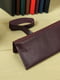 Кожаный кошелек-клатч цвета бордо с закруткой | 6797768 | фото 4