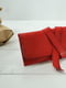 Красный кожаный кошелек-клатч с закруткой | 6797769