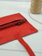 Красный кожаный кошелек-клатч с закруткой | 6797769 | фото 2