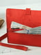 Красный кожаный кошелек-клатч с закруткой | 6797769 | фото 3