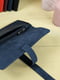 Синий кожаный кошелек-клатч с закруткой | 6797770 | фото 2