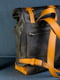 Шкіряний чоловічий рюкзак "Hankle H7" бурштинового кольору | 6797794 | фото 3
