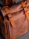 Шкіряний чоловічий рюкзак "Hankle H7" бурштинового кольору | 6797802 | фото 2