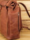 Шкіряний чоловічий рюкзак "Hankle H7" кон’ячного кольору | 6797808 | фото 3