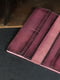 Шкіряний фіолетовий гаманець-клатч на 8 карт | 6797813 | фото 3