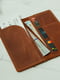 Кожаный кошелек-клатч коричневого цвета | 6797829 | фото 3