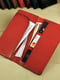 Красный кожаный кошелек-клатч | 6797830 | фото 3