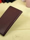 Шкіряний гаманець-клатч бордового кольору | 6797831 | фото 4