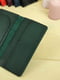 Кожаный кошелек-клатч зеленого цвета | 6797842 | фото 2