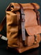 Чоловічий шкіряний рюкзак "Hankle H42" вишневого кольору | 6797893 | фото 2