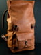Чоловічий шкіряний рюкзак "Hankle H42" вишневого кольору | 6797893 | фото 5