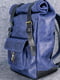 Чоловічий шкіряний рюкзак "Hankle H42" синій | 6797897 | фото 2