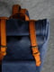 Чоловічий шкіряний рюкзак "Hankle H42" синій | 6797898 | фото 2