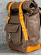 Чоловічий шкіряний рюкзак "Hankle H42" шоколадного кольору | 6797900 | фото 3
