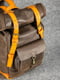 Чоловічий шкіряний рюкзак "Hankle H42" шоколадного кольору | 6797900 | фото 4