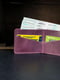 Шкіряний гаманець- портмоне кольору бордо | 6797901 | фото 3