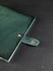 Зеленый блокнот в кожаной обложке формата А5 | 6797924 | фото 3