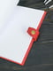 Червоний блокнот у шкіряній обкладинці формату А5 | 6797926 | фото 2