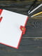 Красный блокнот в кожаной обложке формата А5 | 6797926 | фото 5