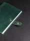 Зелений блокнот у шкіряній обкладинці формату А5 | 6797931 | фото 2
