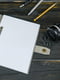 Серый блокнот в кожаной обложке с тиснением формата А5 | 6797998 | фото 2