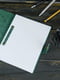 Зелений блокнот у шкіряній обкладинці з тисненням формату А5 | 6798005 | фото 2