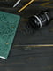 Зеленый блокнот в кожаной обложке с тиснением формата А5 | 6798005 | фото 3