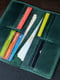 Шкіряний гаманець-клатч на 12 карт зелений | 6798009 | фото 4