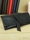 Шкіряний коричневий гаманець-клатч із закруткою | 6798065