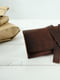 Шкіряний коричневий гаманець-клатч із закруткою | 6798067