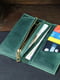 Зелений шкіряний гаманець "Баттерфляй" | 6798082 | фото 4