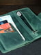 Зеленый кожаный кошелек-клатч "Нова" | 6798091 | фото 4
