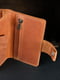 Шкіряний гаманець-клатч "Нова" коньячного кольору | 6798092 | фото 3