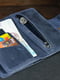 Синий кожаный кошелек-клатч “Нова” | 6798093 | фото 5