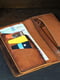 Шкіряний коричневий гаманець-клатч "Нова" | 6798095 | фото 5