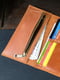 Кожаный кошелек Berty бежевый (20 см) | 6798096 | фото 4
