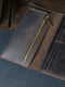 Шкіряний гаманець Berty шоколадного кольору (20 см) | 6798097 | фото 3