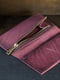 Шкіряний фіолетовий гаманець Berty (18 см) | 6798098 | фото 3