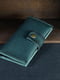 Зеленый кожаный кошелек Berty (18 см) | 6798099 | фото 2