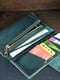 Зеленый кожаный кошелек Berty (18 см) | 6798099 | фото 4