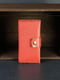 Кожаный кошелек Berty красного цвета (18 см) | 6798101