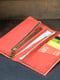 Кожаный кошелек Berty красного цвета (18 см) | 6798101 | фото 4